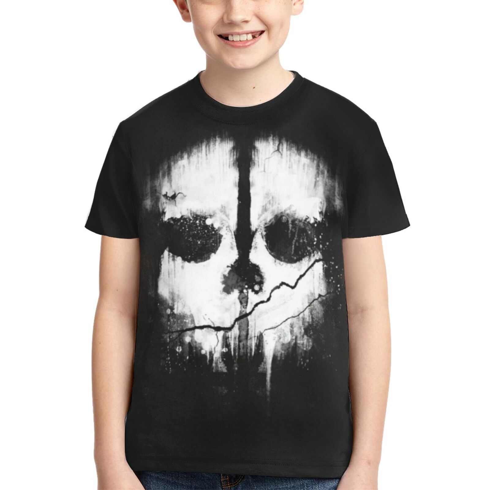 Kids Game Call Of Duty T-Shirts Youth 3D Print Short Sleeve Kid's Game Shirt Teenage Fashion Tee for Boys Girls X-Small